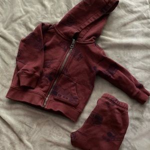 Maroon & Navy Track Suit